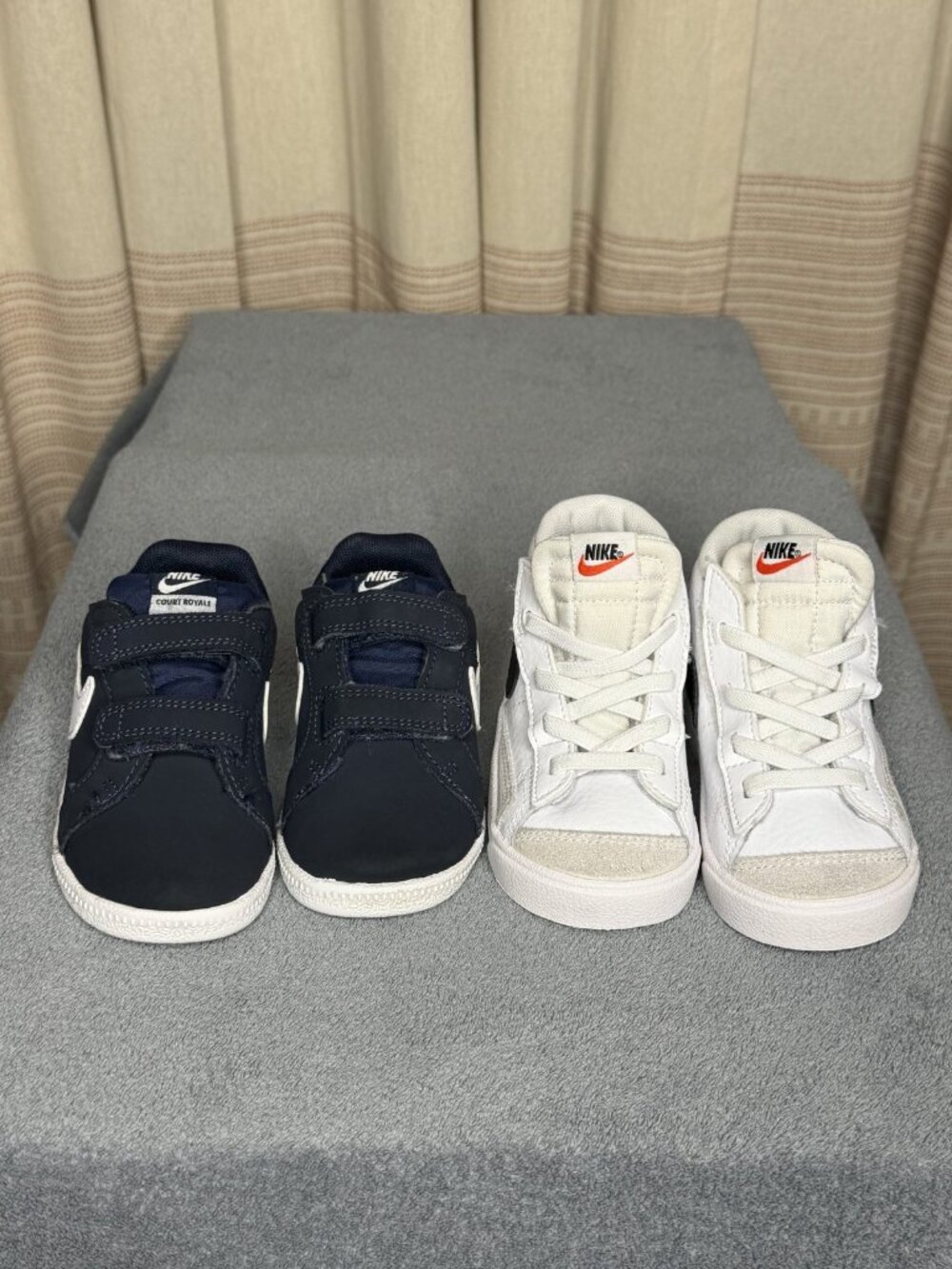 Nike Toddler Sneakers 2-Pair Bundle - Navy & White Leather, 7C